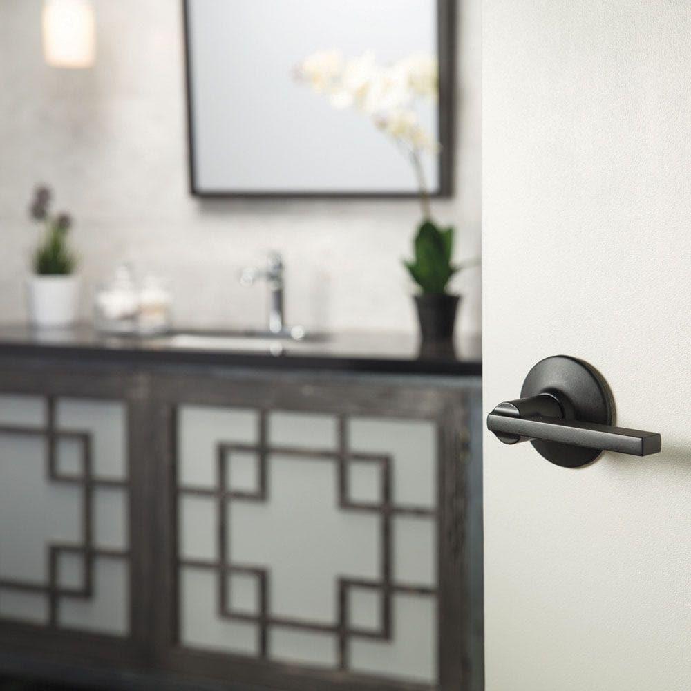 Latitude Matte Black PassaHall/Closet Door Lever