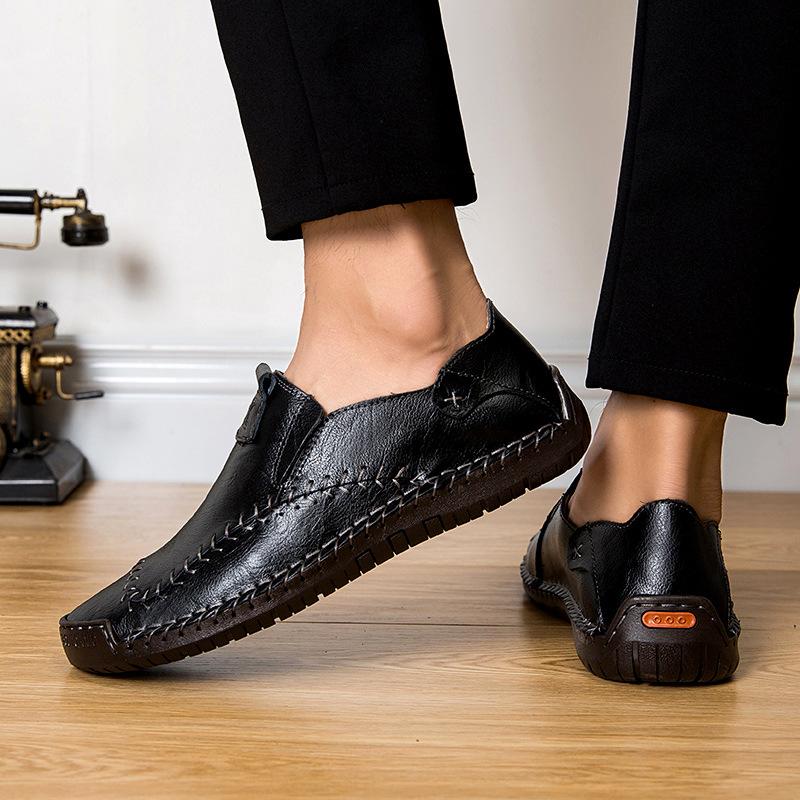 New Arrival Men's Fashion Sewing Casual Business Flats Shoes