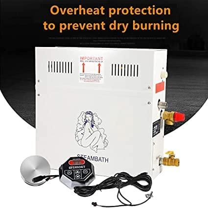 CNWALL 3KW Steam Generator Shower Sauna Bath Home Steam Bath Spa Generator For suitable space heating 3 m³ (3KW)