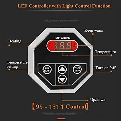 CNWALL 3KW Steam Generator Shower Sauna Bath Home Steam Bath Spa Generator For suitable space heating 3 m³ (3KW)