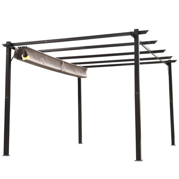 Outdoor Backyard Shade 13 Ft. W X 10 Ft. D Steel Pergola