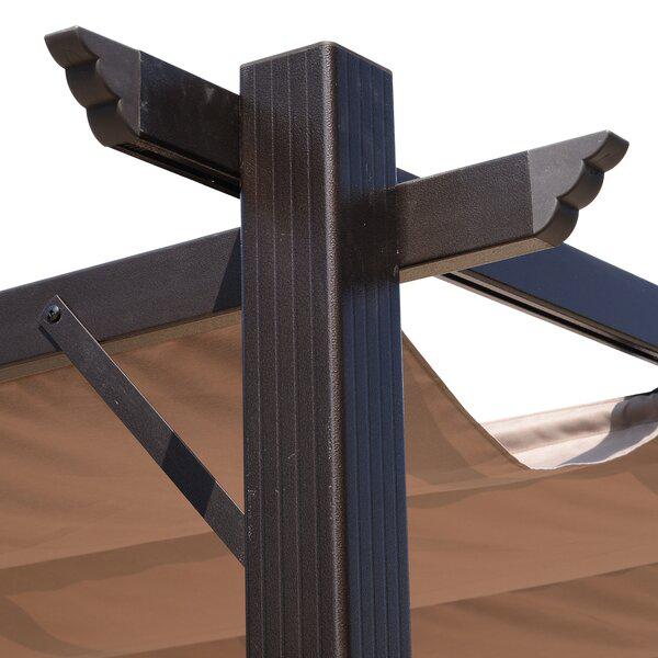 Outdoor Backyard Shade 13 Ft. W X 10 Ft. D Steel Pergola