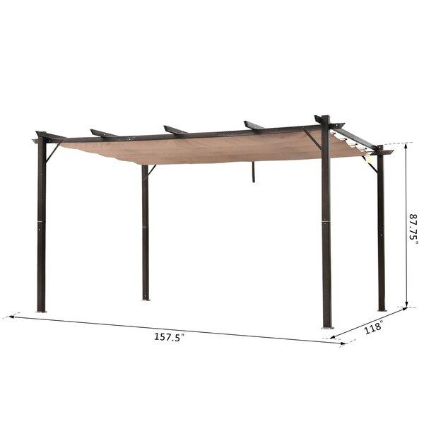 Outdoor Backyard Shade 13 Ft. W X 10 Ft. D Steel Pergola