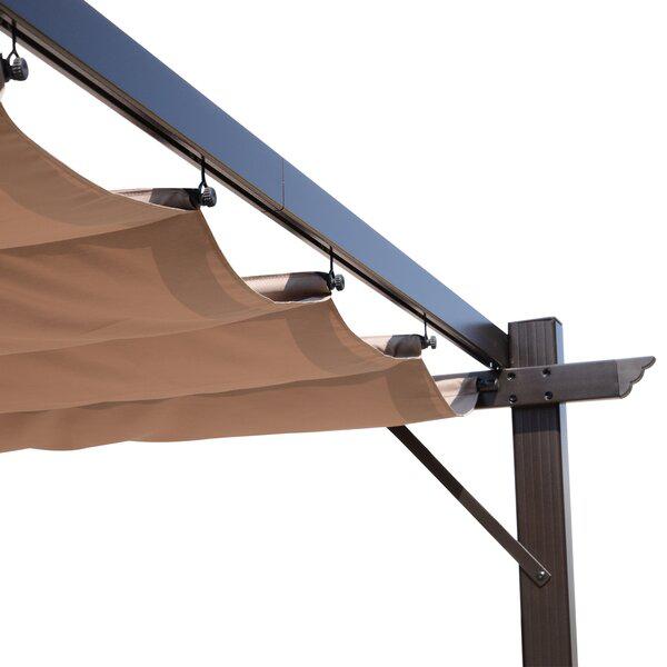 Outdoor Backyard Shade 13 Ft. W X 10 Ft. D Steel Pergola