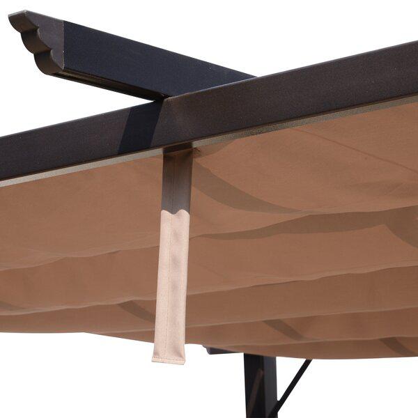 Outdoor Backyard Shade 13 Ft. W X 10 Ft. D Steel Pergola