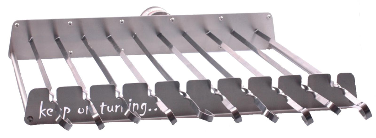 10 Skewer Rotisserie Rack Grill Automatic Rotating Motor Operated BBQ Set