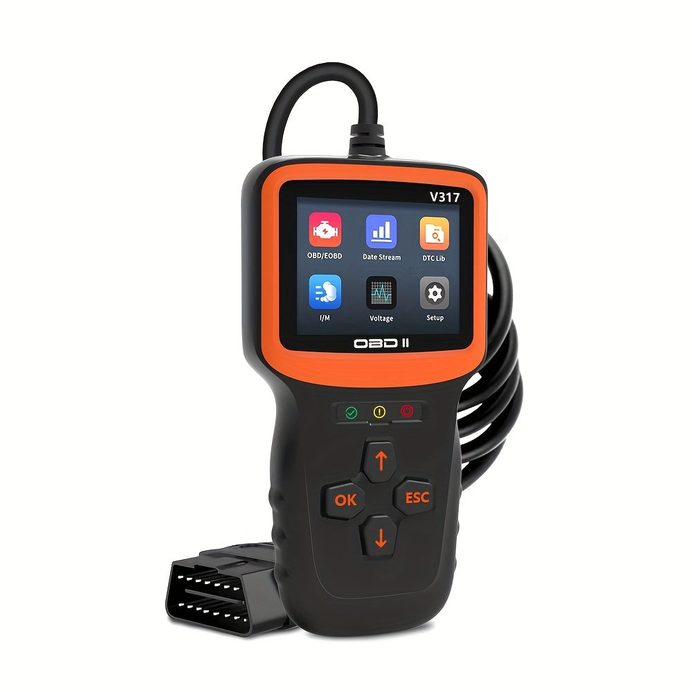 OBD2 Scanner Diagnostic Tool, Code Reader Check Engine Scan Tester Tools, 2.8'' Color Screen Car Scanner With Reset &amp; I/M Readiness &amp; More, Since 1996