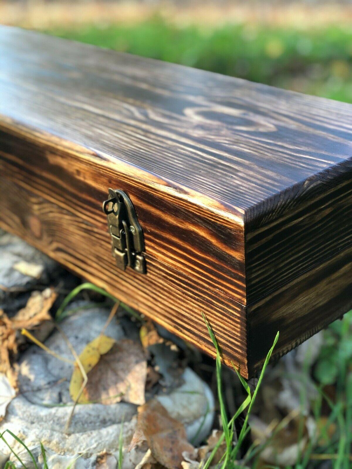 A set of skewers "Wild boar MAX" in a wooden case Gorillas BBQ