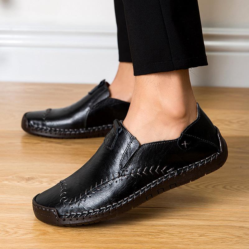 New Arrival Men's Fashion Sewing Casual Business Flats Shoes