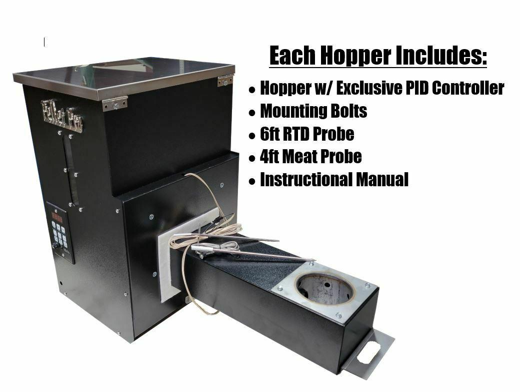 Pellet Pro® Elite 12" Pellet Grill Hopper Assembly w/ PID Con. & HD Auger Motor!