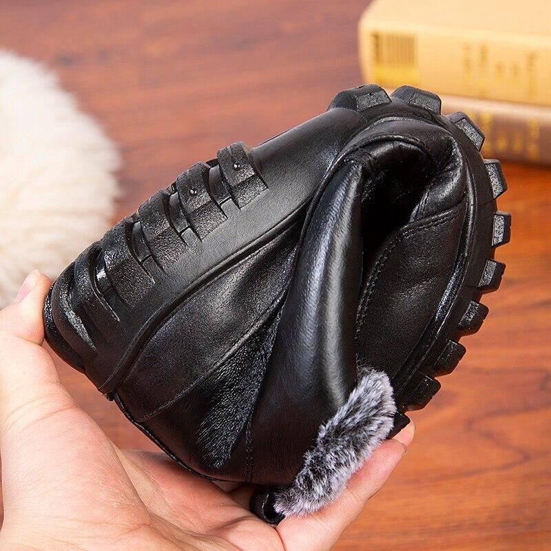 Men Waterproof Plush Warm Lining Comfy Casual Ankle Boots