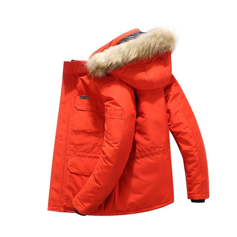 Mid-Long Winter Men Casual Windbreaker Jacket