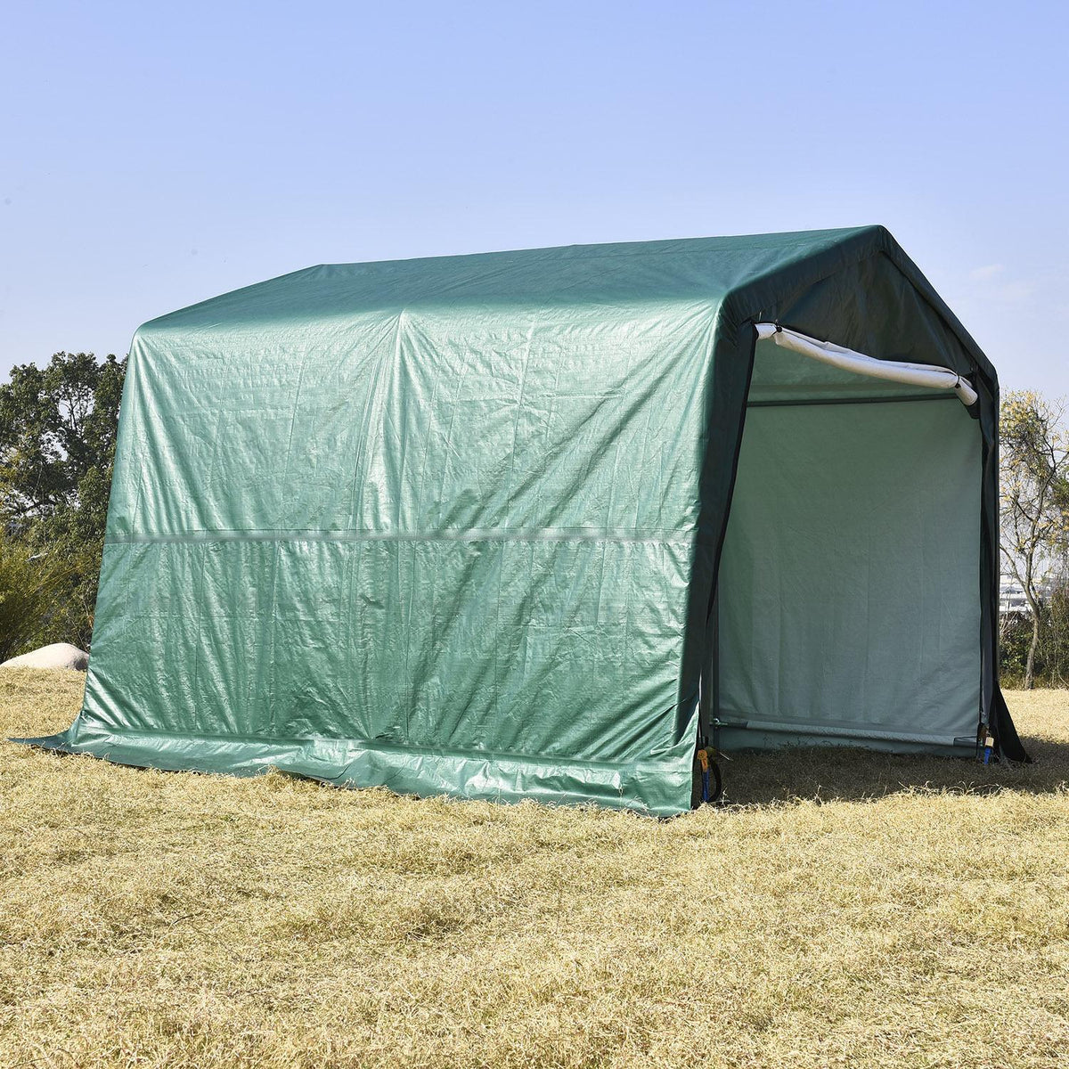 10'x10'x8'FT Car Garage Steel Storage Shed Shelter Shade Canopy Carport Tent
