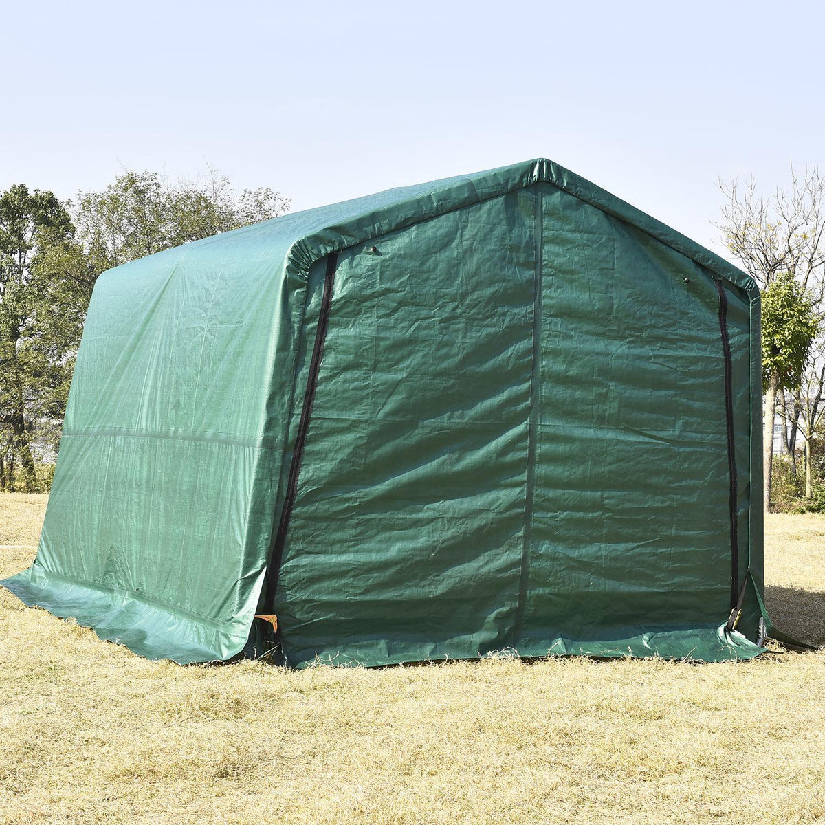 10'x10'x8'FT Car Garage Steel Storage Shed Shelter Shade Canopy Carport Tent