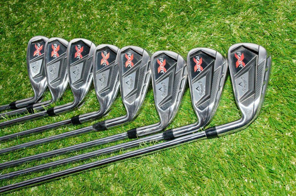 Callaway Razr X Iron Set Right Handed 36.5" Steel Stiff New Dri Tac Grip