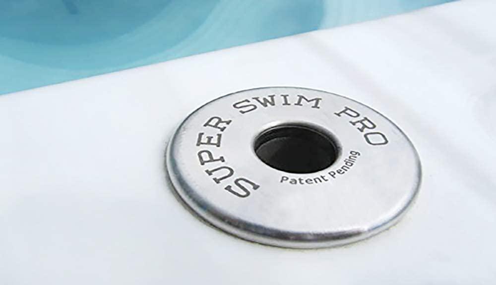 Super Swim Two Part Pole Stainless Steel in Deck Base Swimming Tether System, 91190