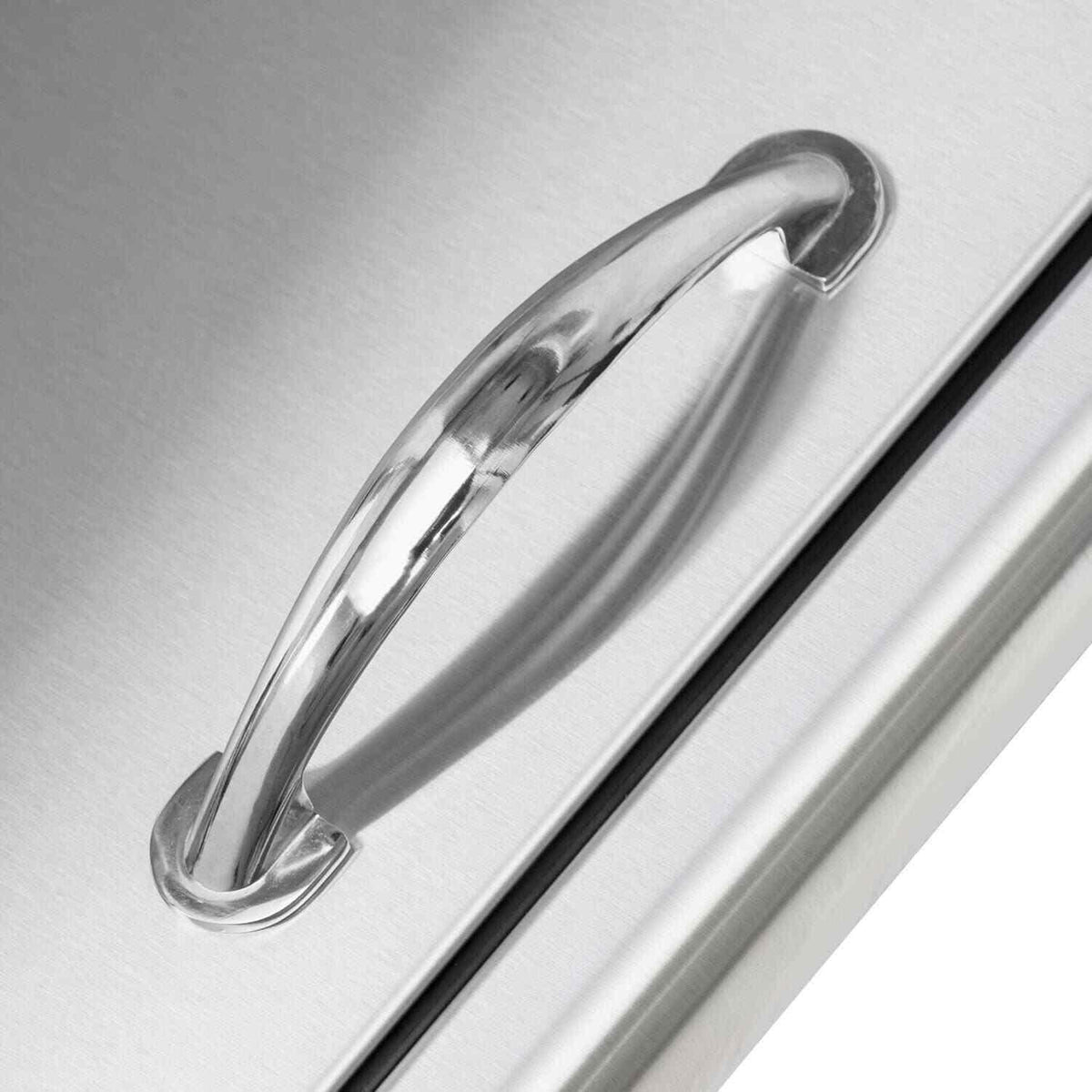 Blaze 18-Inch Right Hinged Stainless Steel Single Access Door - Vertical