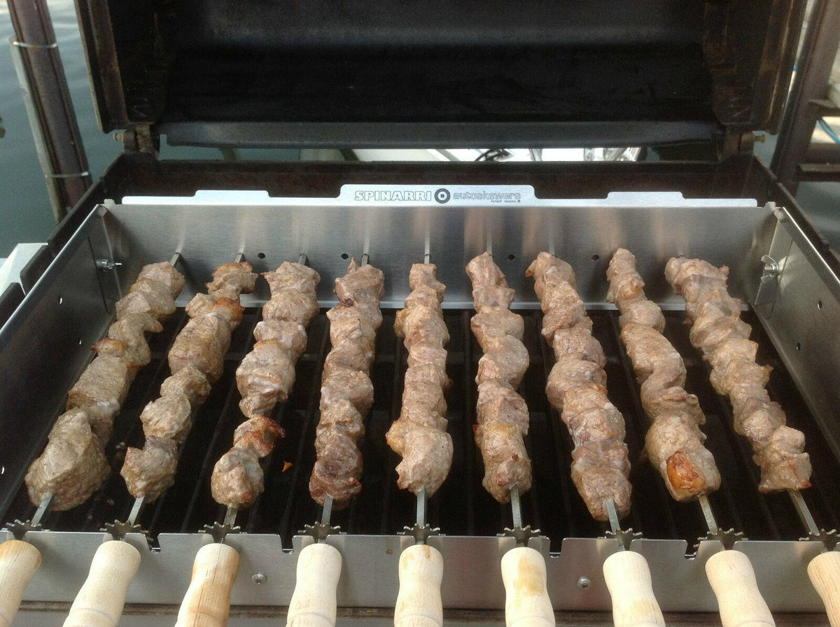Spinarri 975 -Motorized kebob skewers for your existing gas / charcoal BBQ grill