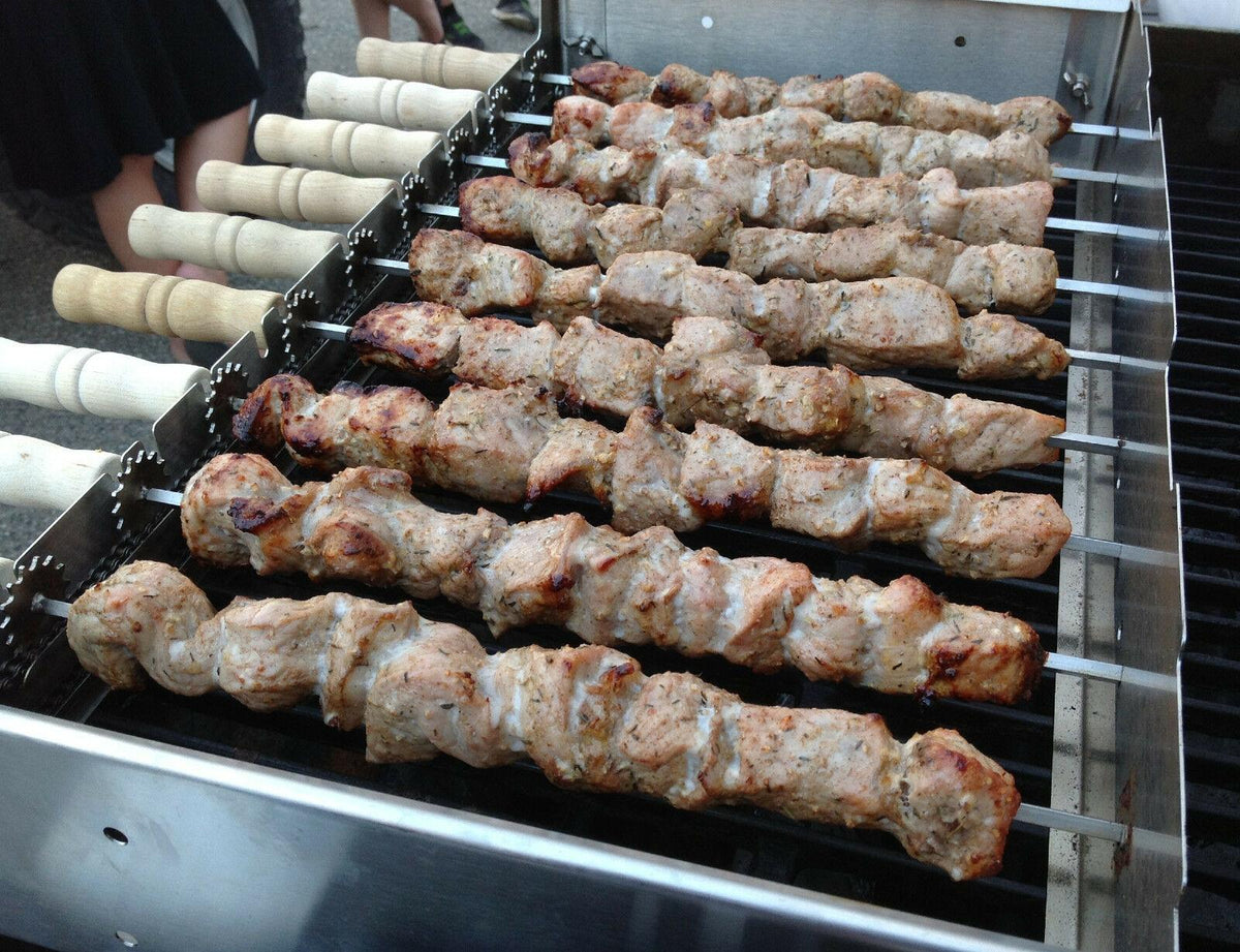 Spinarri 975 -Motorized kebob skewers for your existing gas / charcoal BBQ grill