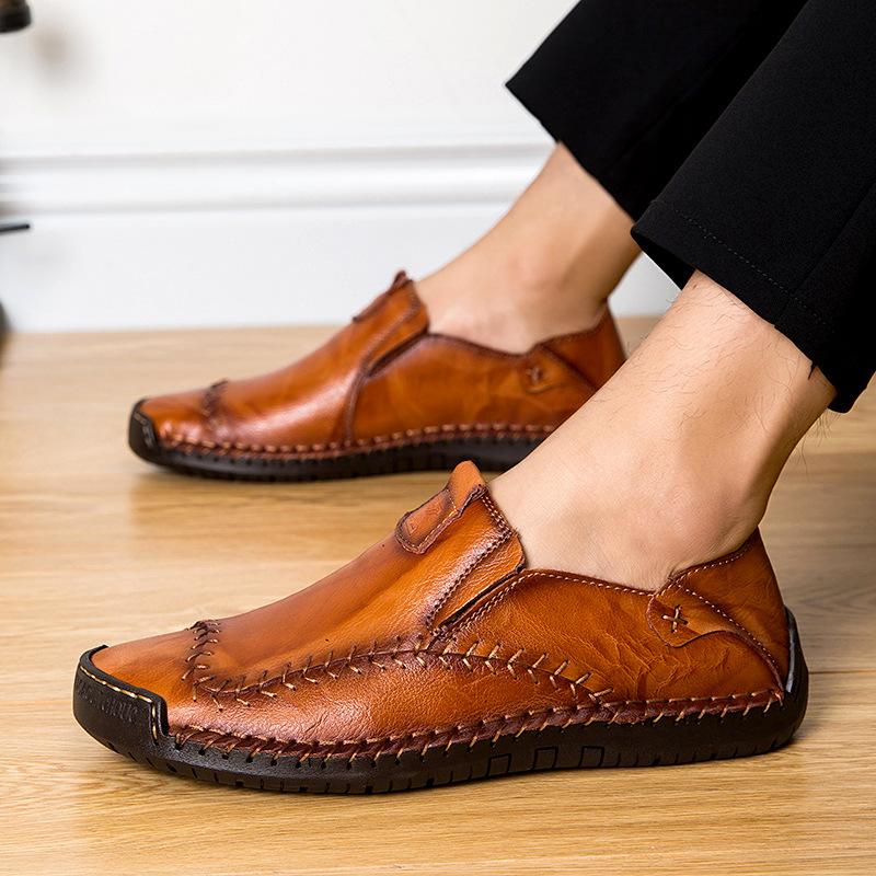 New Arrival Men's Fashion Sewing Casual Business Flats Shoes