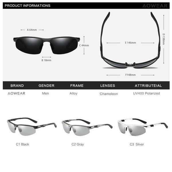 Men's Aluminum Magnesium Polarized Sunglasses