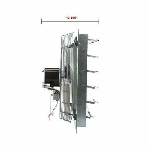 Corporation CE24-DS Exhaust Fan, Single Shutter Mounted Direct Drive 24 Inch