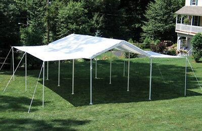 10 ft. ×20 ft.  Canopy  1-.38 in.  8-Leg Frame  White Cover  Extension Kit