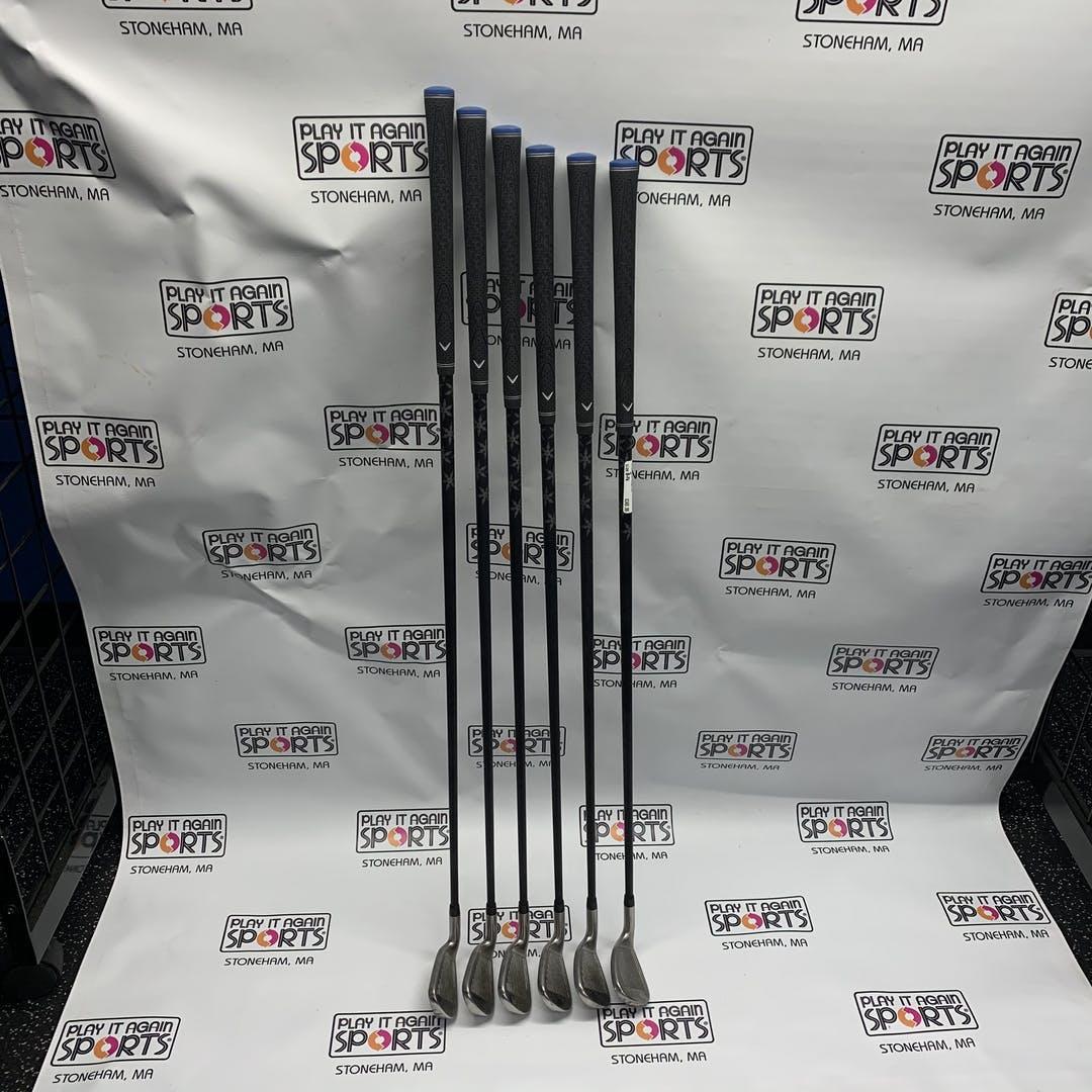 Used Callaway Xr Os 6i-pw Graphite Regular Golf Iron Or Hybrid Sets