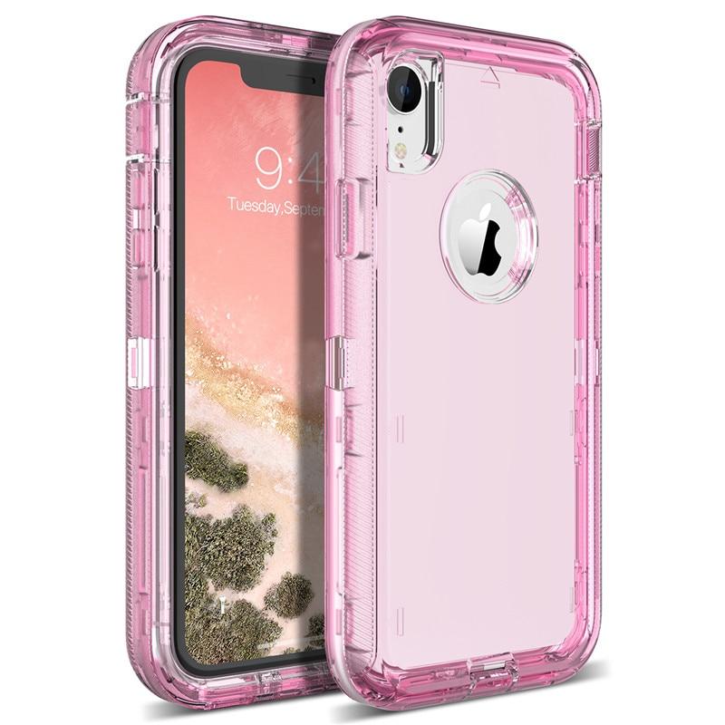 Phone Case - Luxury 360 Degree Full Cover Cute Clear Bling Protective Phone Case For iPhone XS/XR/XS Max 8/7 Plus