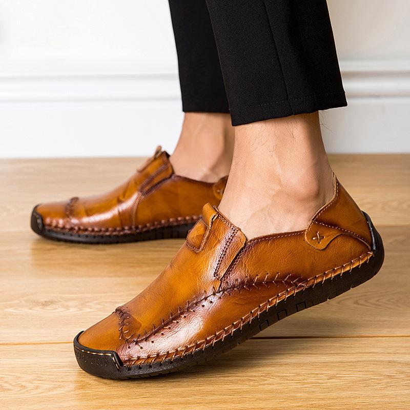 New Arrival Men's Fashion Sewing Casual Business Flats Shoes