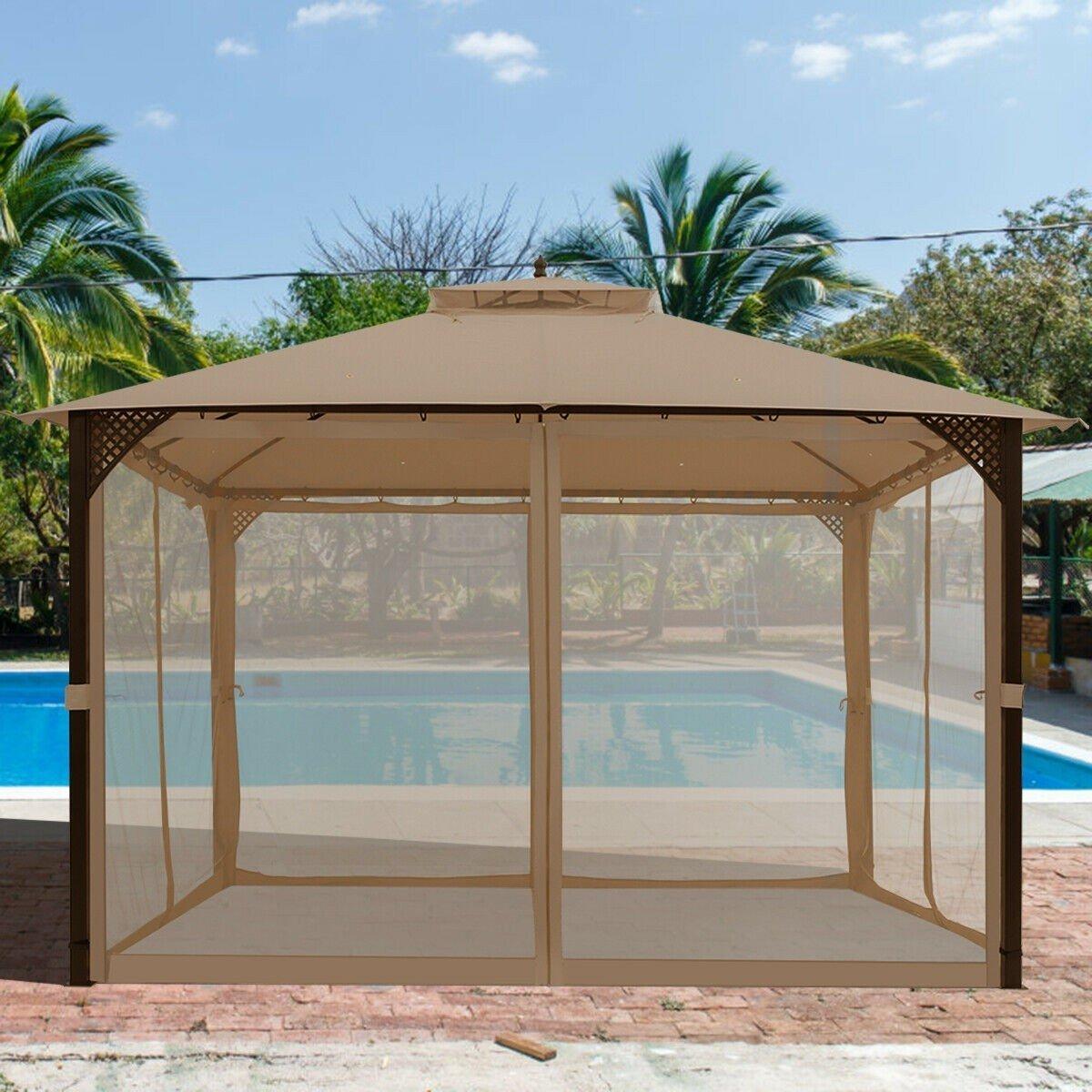12 x 10 Outdoor Double Top Patio Gazebo