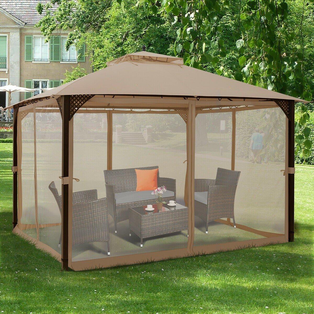 12 x 10 Outdoor Double Top Patio Gazebo