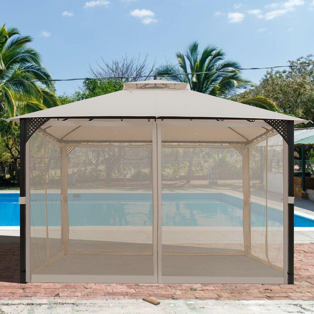 12 x 10 Outdoor Double Top Patio Gazebo