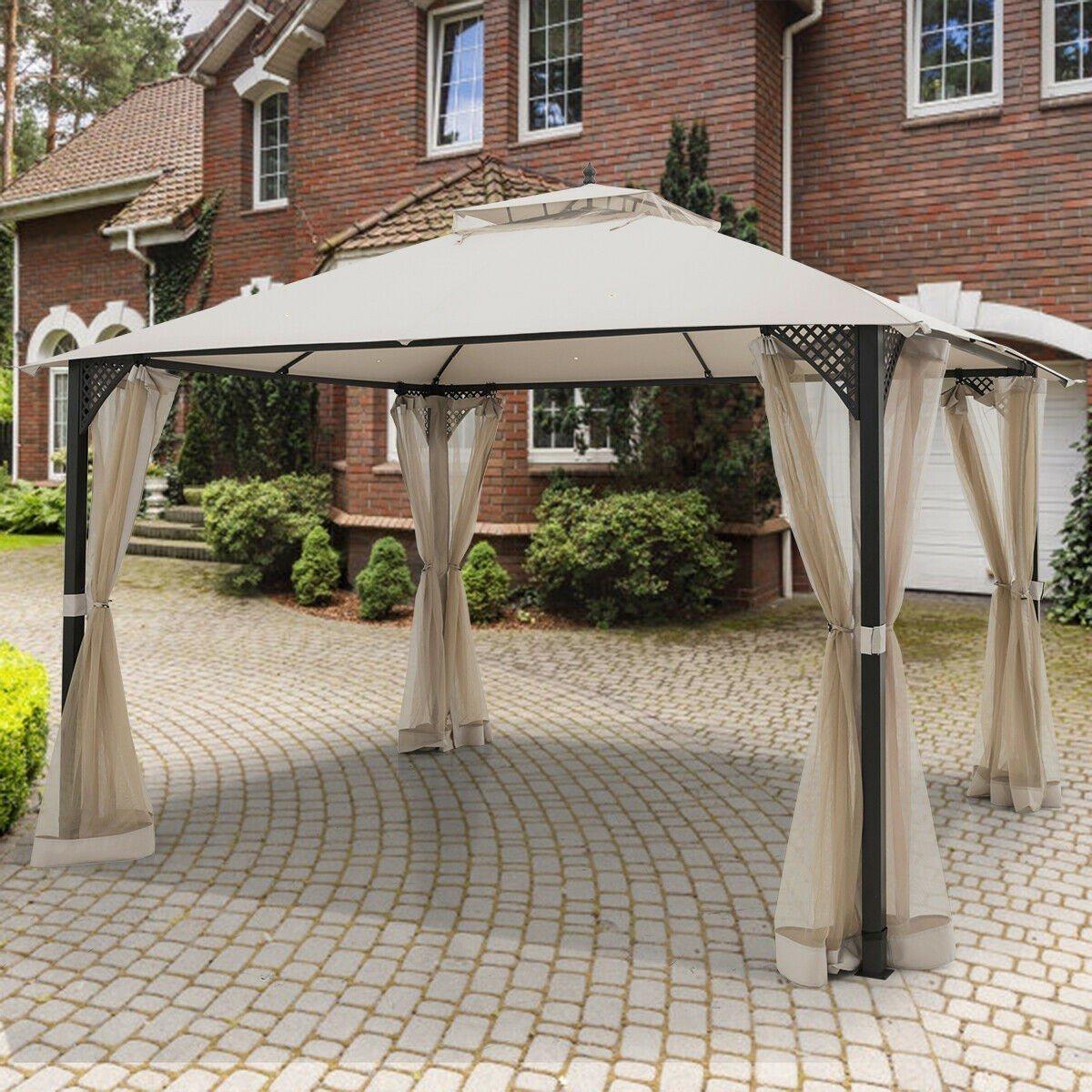 12 x 10 Outdoor Double Top Patio Gazebo