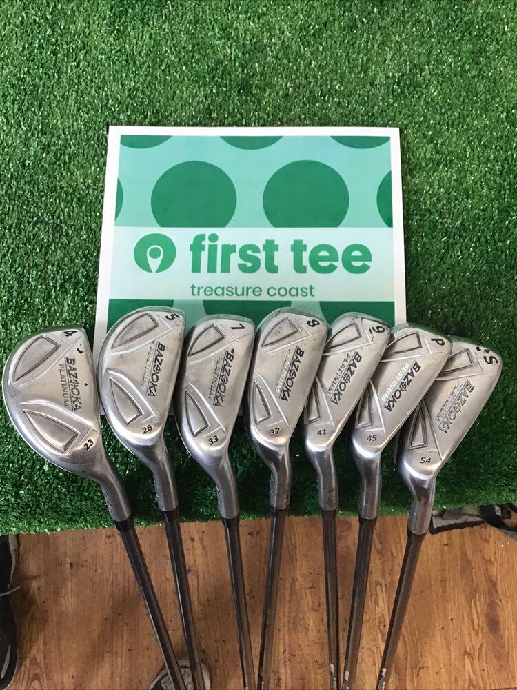 Tour Edge Bazooka Platinum Ladies Hybrid / Irons Set 4-SW Graphite (no 6 iron)