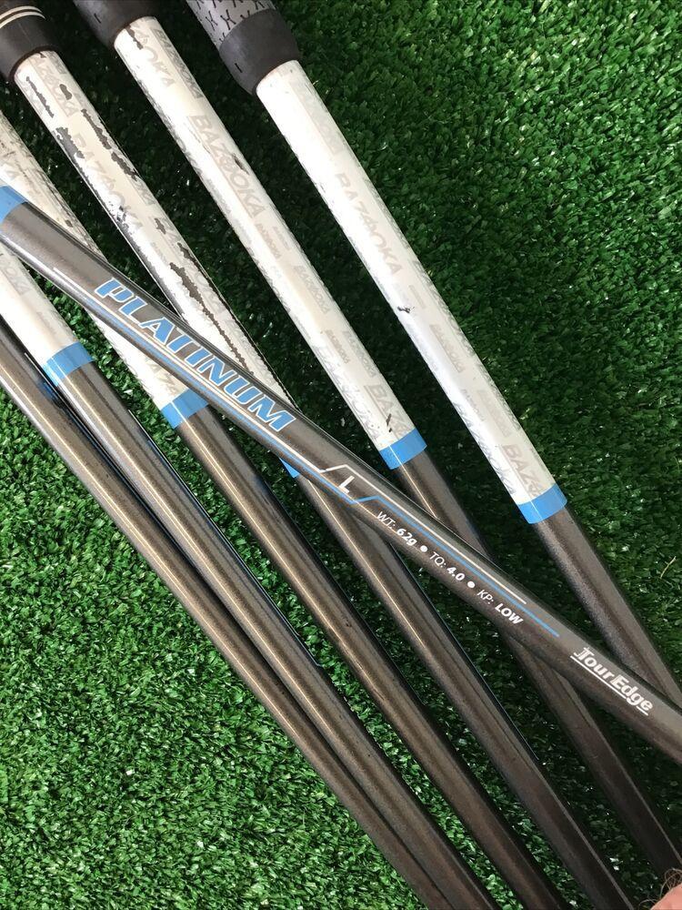 Tour Edge Bazooka Platinum Ladies Hybrid / Irons Set 4-SW Graphite (no 6 iron)