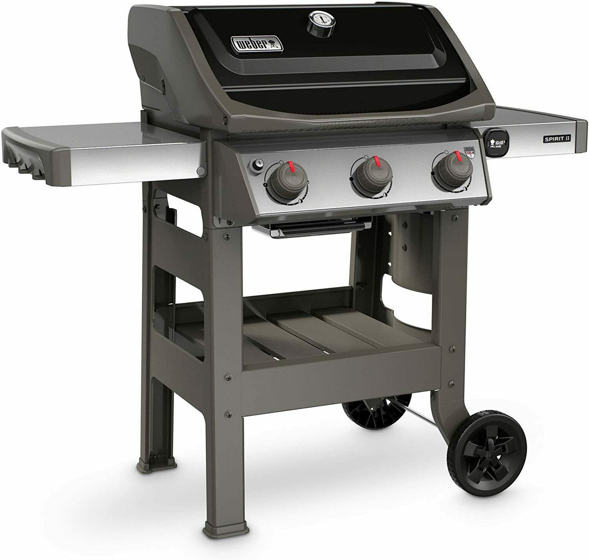 45010001 Spirit II E-310 3-Burner Liquid Propane Grill, Black