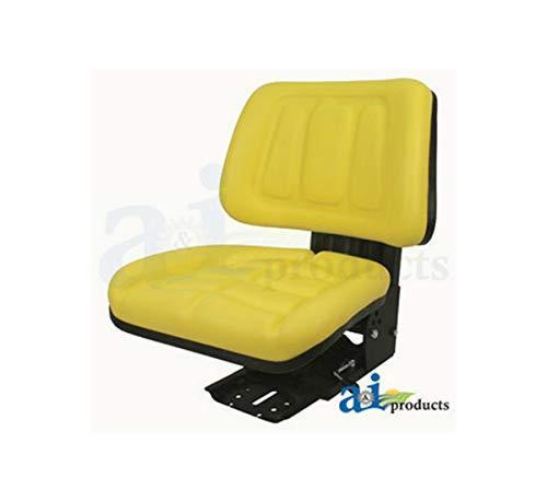 A&I Seat with Trapezoid Backrest, Yellow Vinyl, 265 Lb / 120 Kg Weight Limit T33