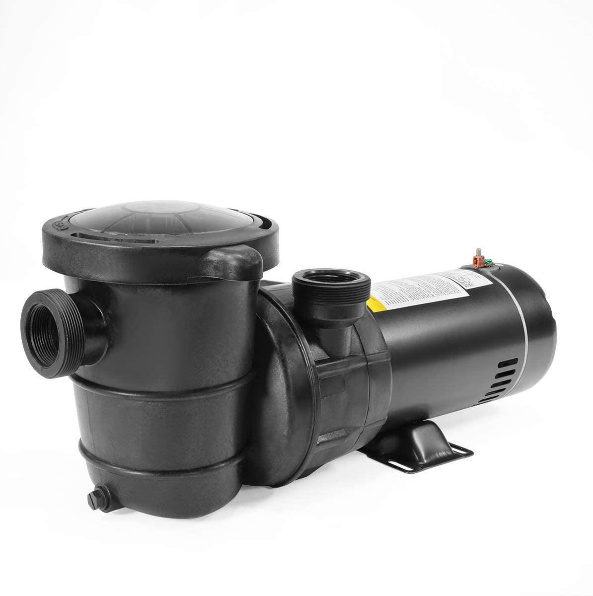 75125 Pump Pool Above Ground 1.5HP Single Speed, Black