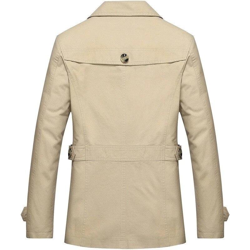 2021  Warm Fleece Outwear Windbreaker Jacket Casual Trench Coat