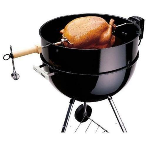 Weber Electric Rotisserie for One Touch Kettle Charcoal Grill Cooking Accessory