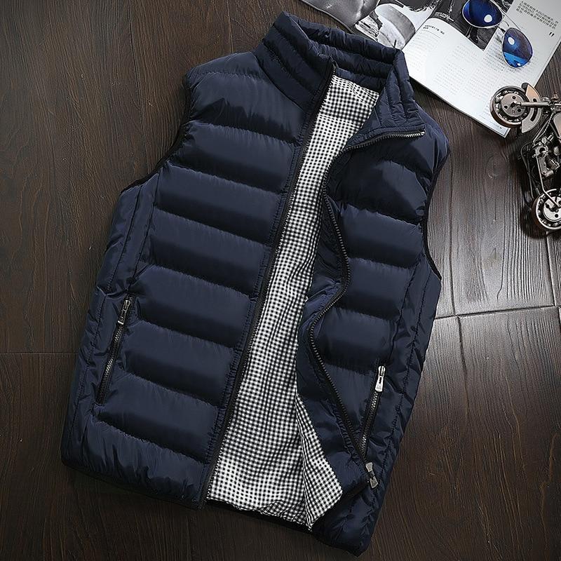 Fashion Men Sleeveless Jacket Winter Vest