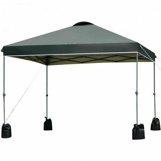 Durable 10'x10' Gray Outdoor Home or Commercial Pop up Canopy Tent-