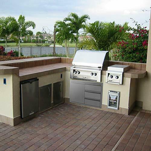 Stainless Steel Outdoor Kitchen 45.24W x 28H in. Triple Drawer and Door Combo