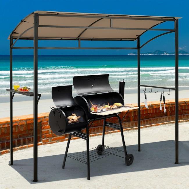7 x 4.5 Feet Grill Gazebo Outdoor Patio Garden BBQ Canopy