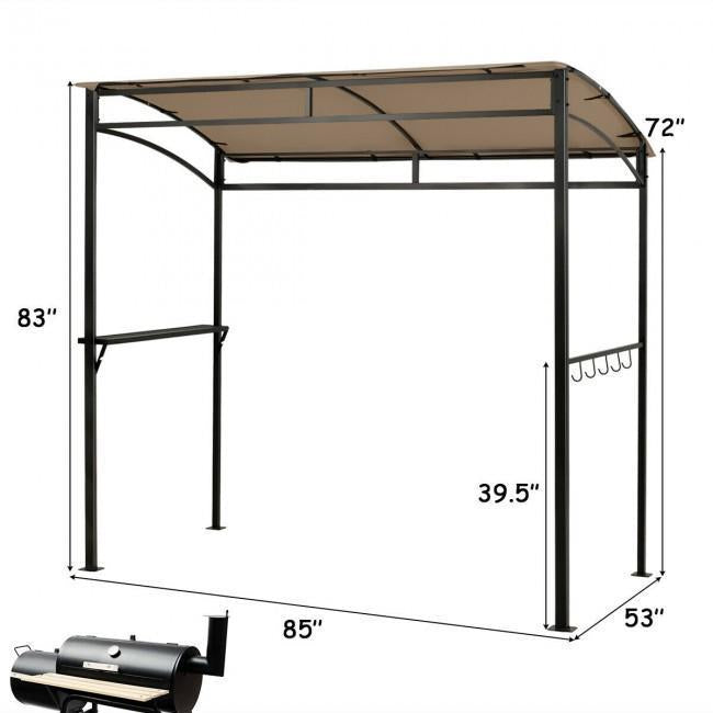 7 x 4.5 Feet Grill Gazebo Outdoor Patio Garden BBQ Canopy