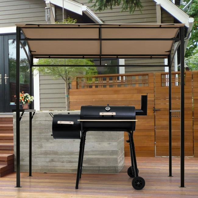 7 x 4.5 Feet Grill Gazebo Outdoor Patio Garden BBQ Canopy