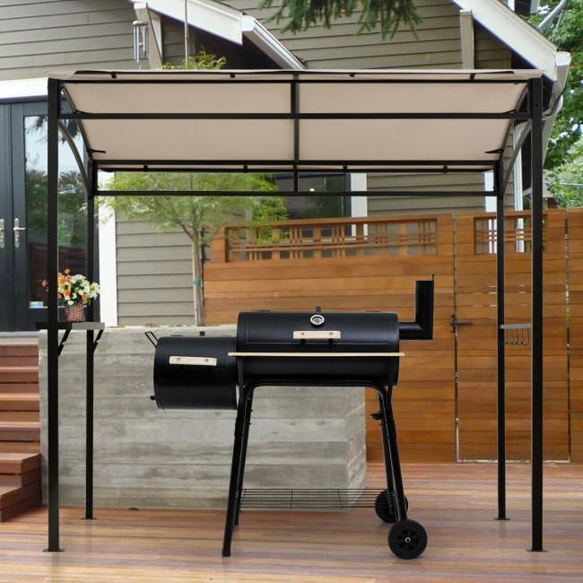 7 x 4.5 Feet Grill Gazebo Outdoor Patio Garden BBQ Canopy