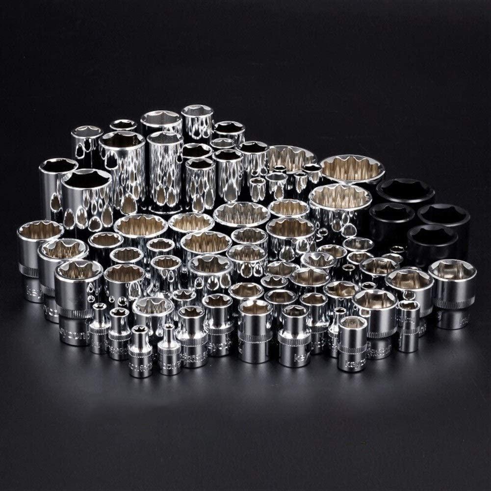 ZXY-NAN Wrench 120pcs Socket Set Car Repair Tool Auto Hand Tool Kit Ratchet Set Torque Wrench Chrome Vanadium Steel Auto Tools Repair Tools