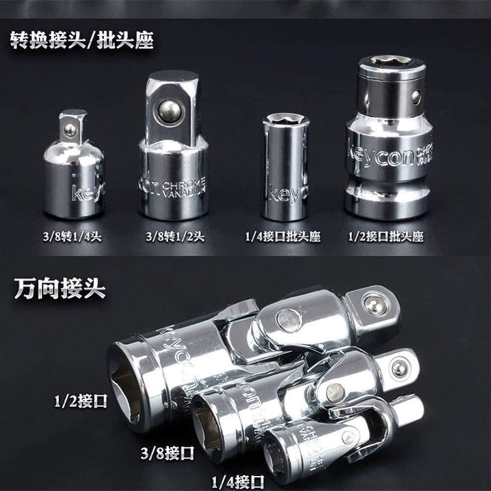 ZXY-NAN Wrench 120pcs Socket Set Car Repair Tool Auto Hand Tool Kit Ratchet Set Torque Wrench Chrome Vanadium Steel Auto Tools Repair Tools
